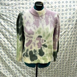Madewell Tie Dye Princess Sleeve Sweater XXL